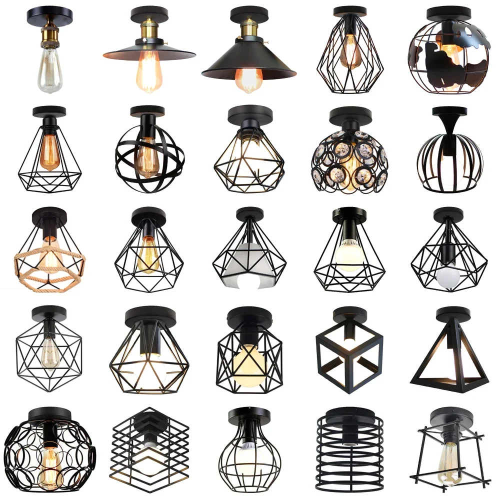 Decor Lighting Returns - Luz de techo de hierro Vintage,