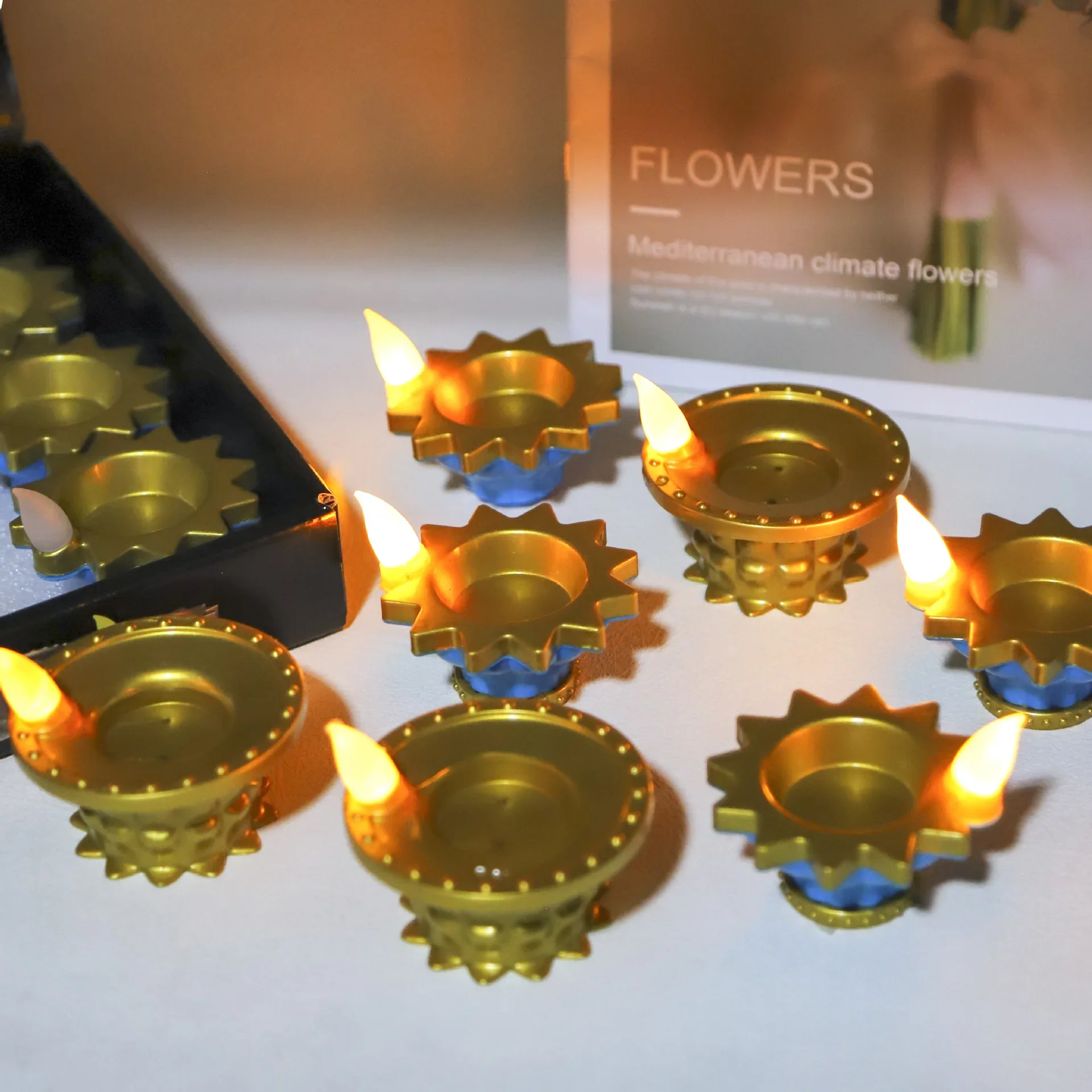 Decor Lighting India - Vela eléctrica de 12 piezas con