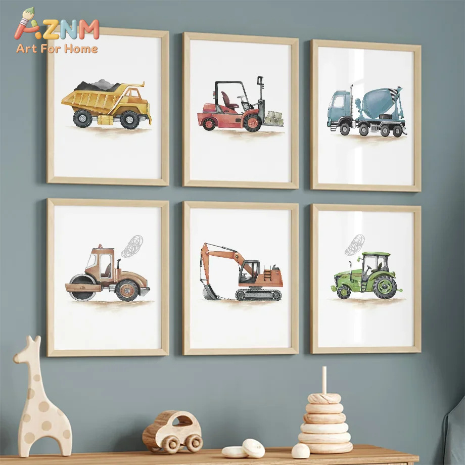 Lighting Mcqueen Bedroom Decor - 6 piezas de pósteres decorativos nórdicos