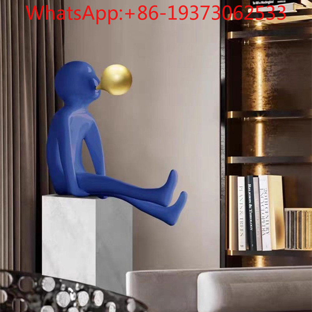 Lighting Decor - Escultura de Entrada con Figura Soplando