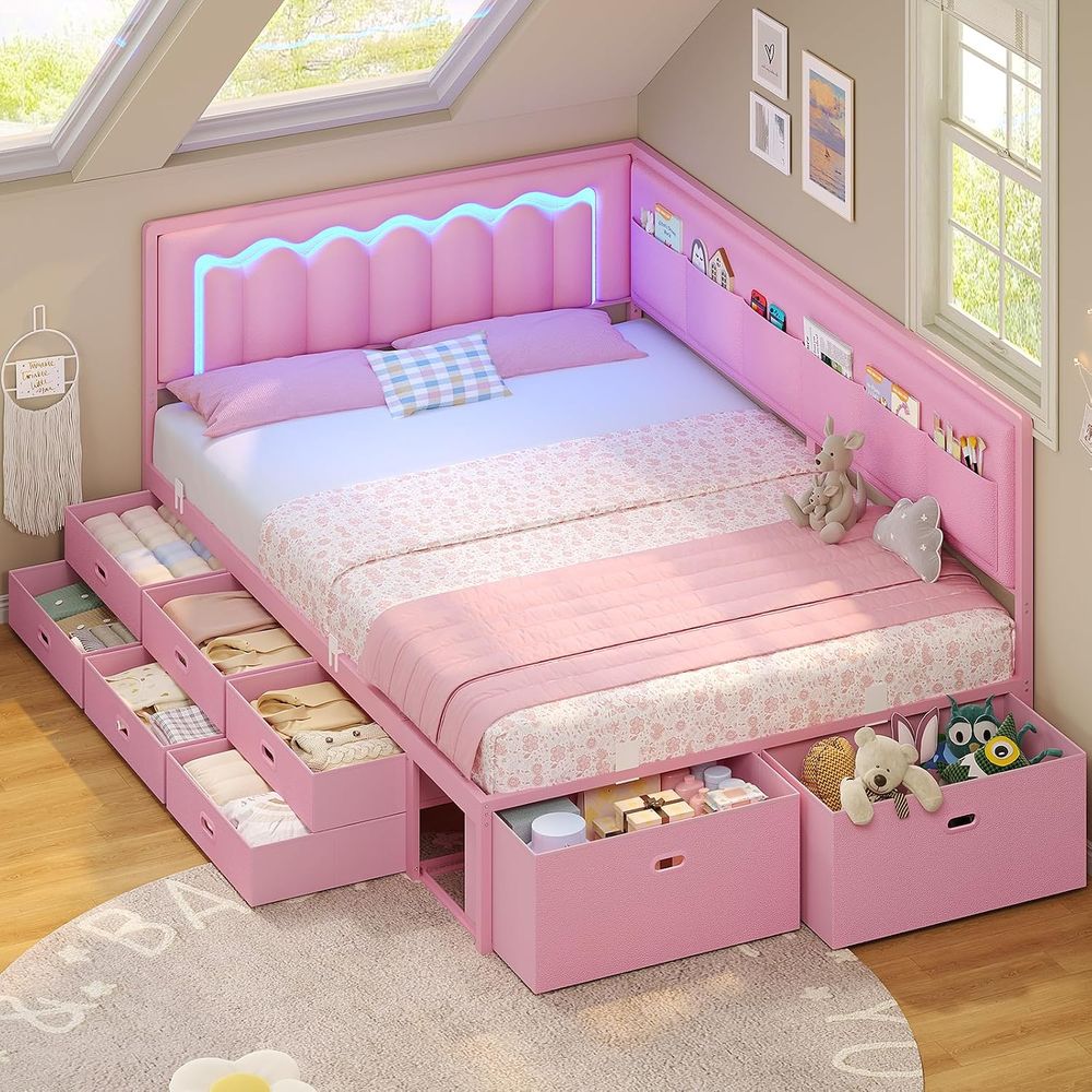 Furniture Lighting & Decor Magazine - Cama completa ADORNEVE con 8 cajones