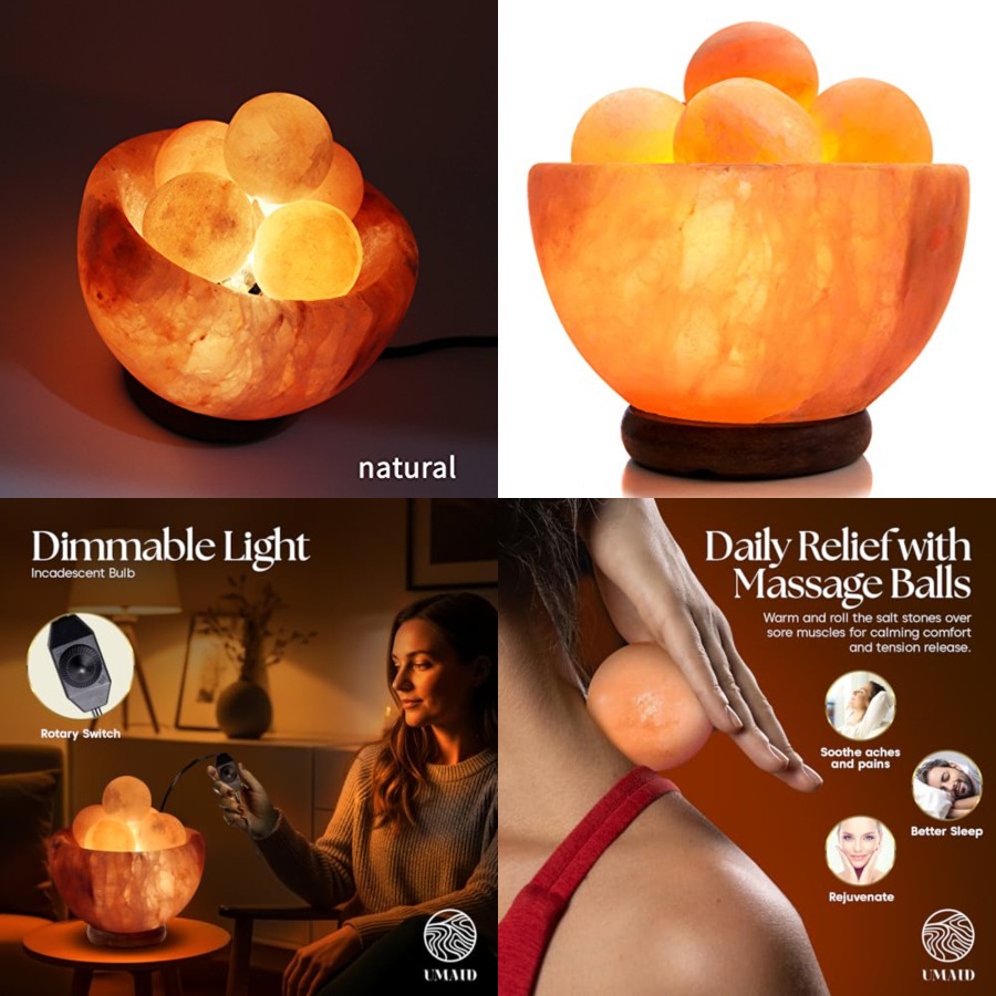 Himalayan Salt Lamp - Lámpara de Sal del Himalaya con