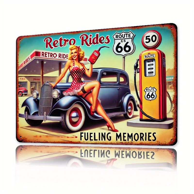Lighting Mcqueen Bedroom Decor - Letrero de metal vintage para pared