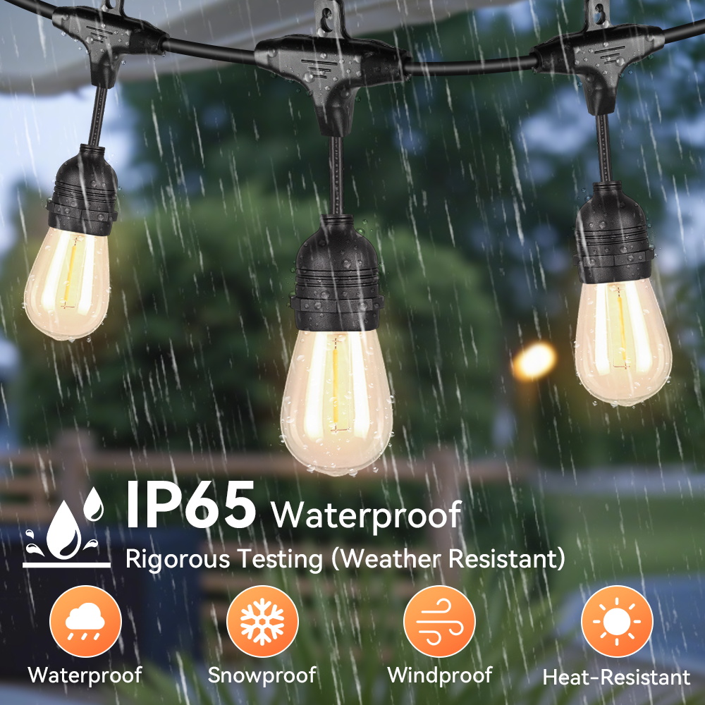 Decor Lighting Uk - Guirnalda de luces para exteriores E27,
