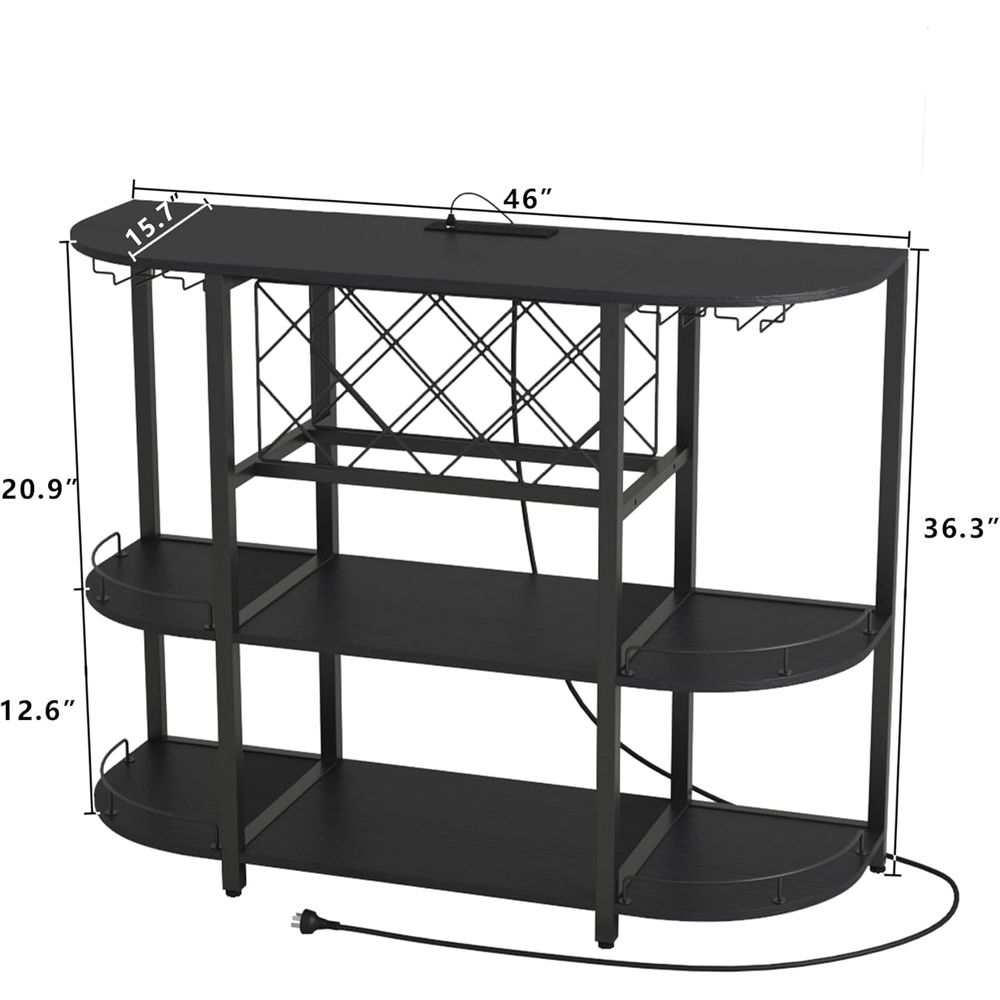 Mesa de Centro Negra de 3 Nive - Lighting & Home Decor Studio Photos reseña y precio
