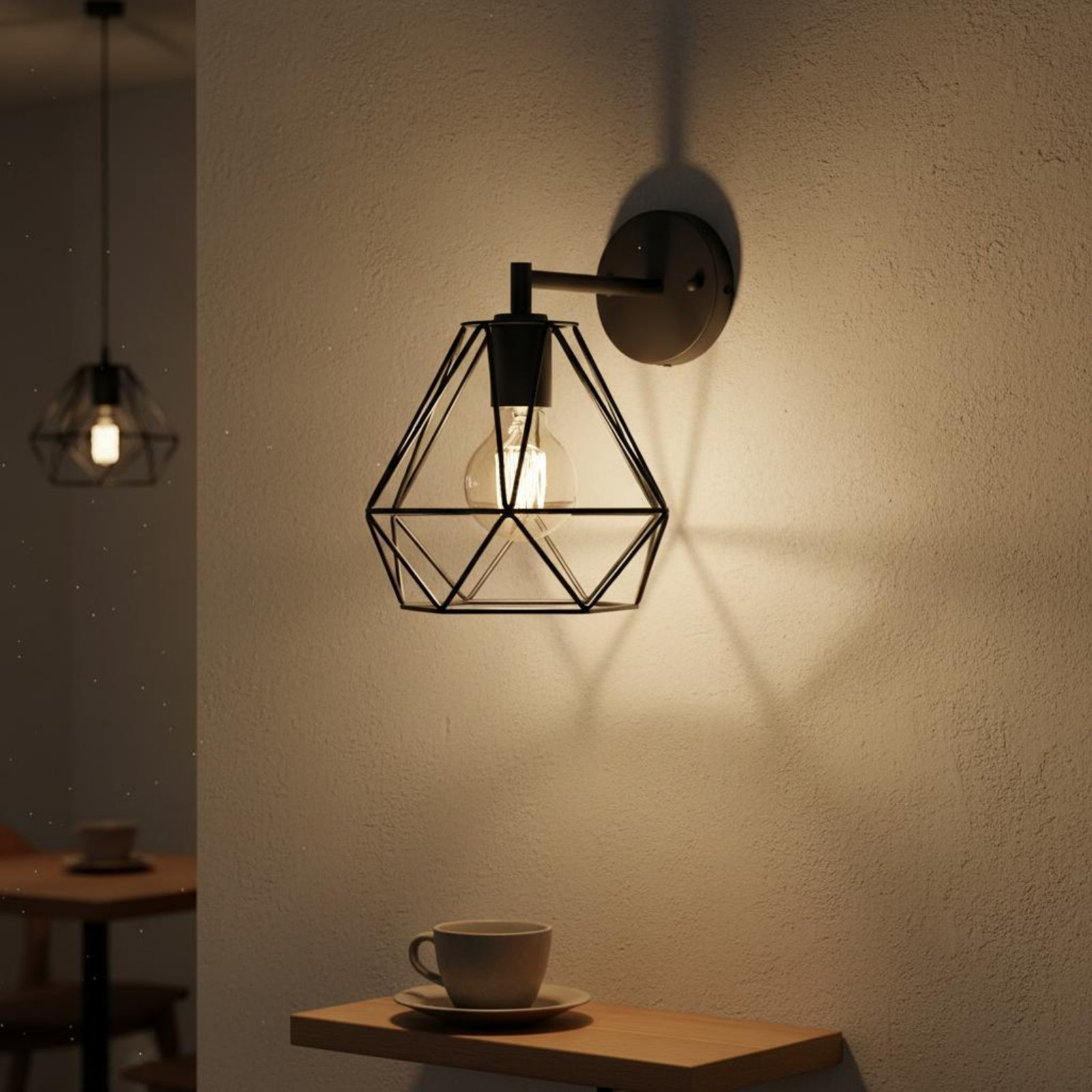 Pantalla de lámpara con forma  - Geometric Lamp Shade reseña y precio