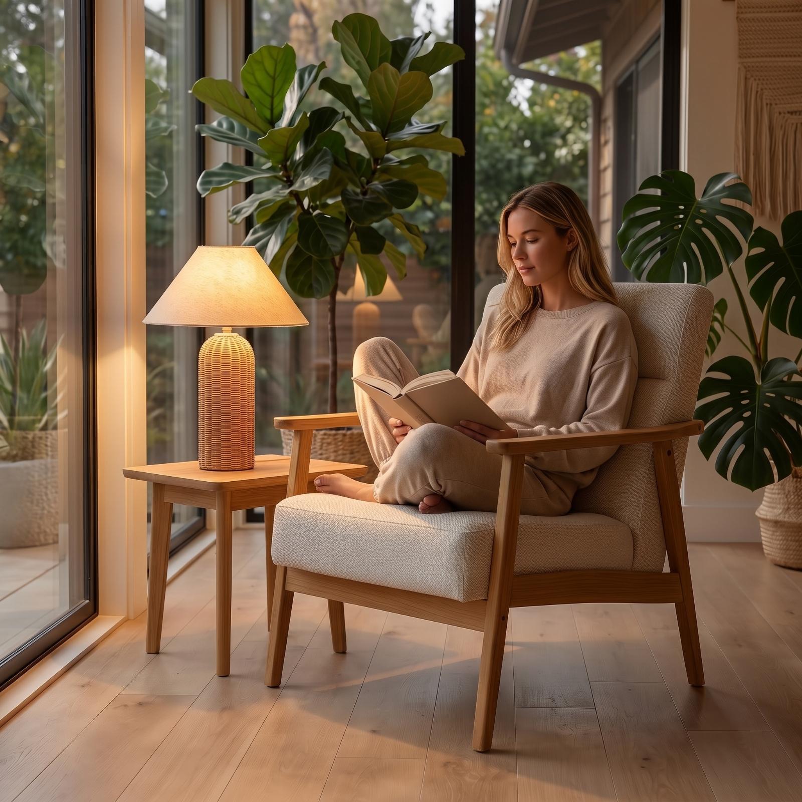 Lámpara de Noche con Base de R - Room Lighting Bedroom Decor reseña y precio