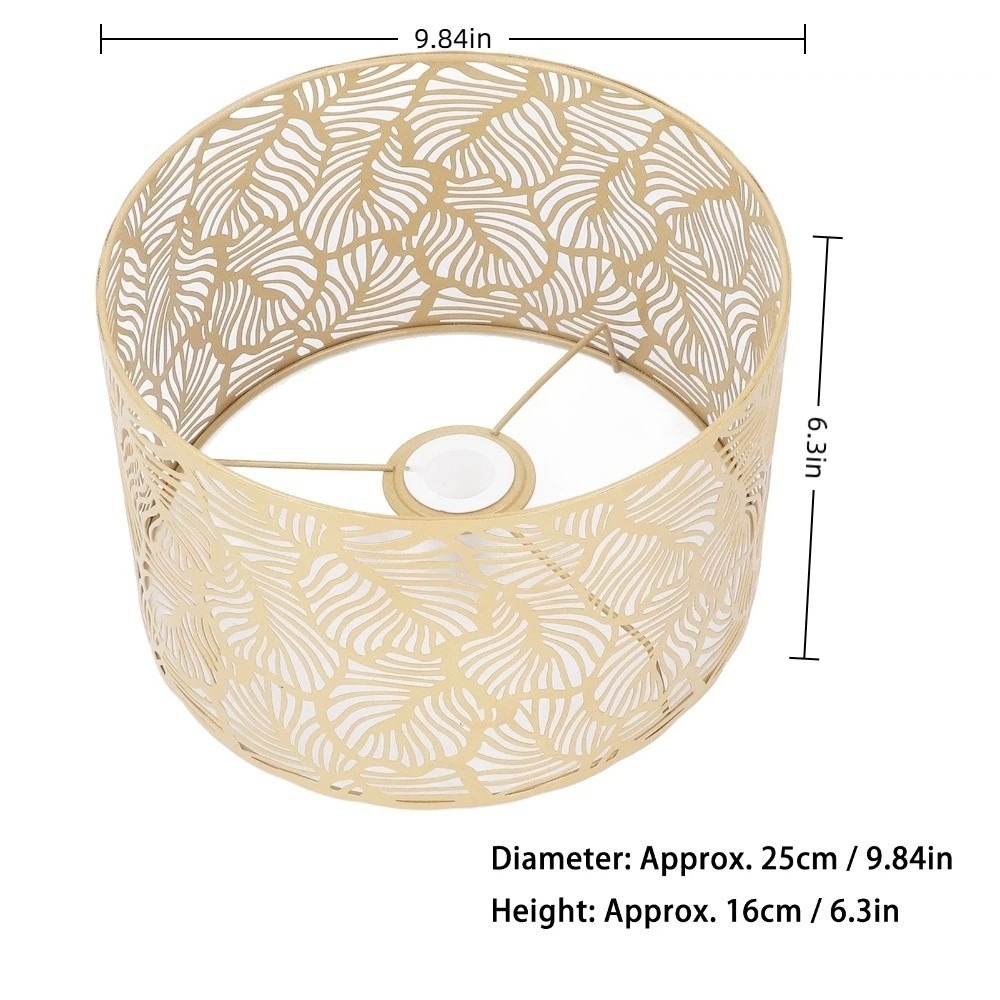 Pantalla de lámpara de hierro  - Geometric Lamp Shade reseña y precio