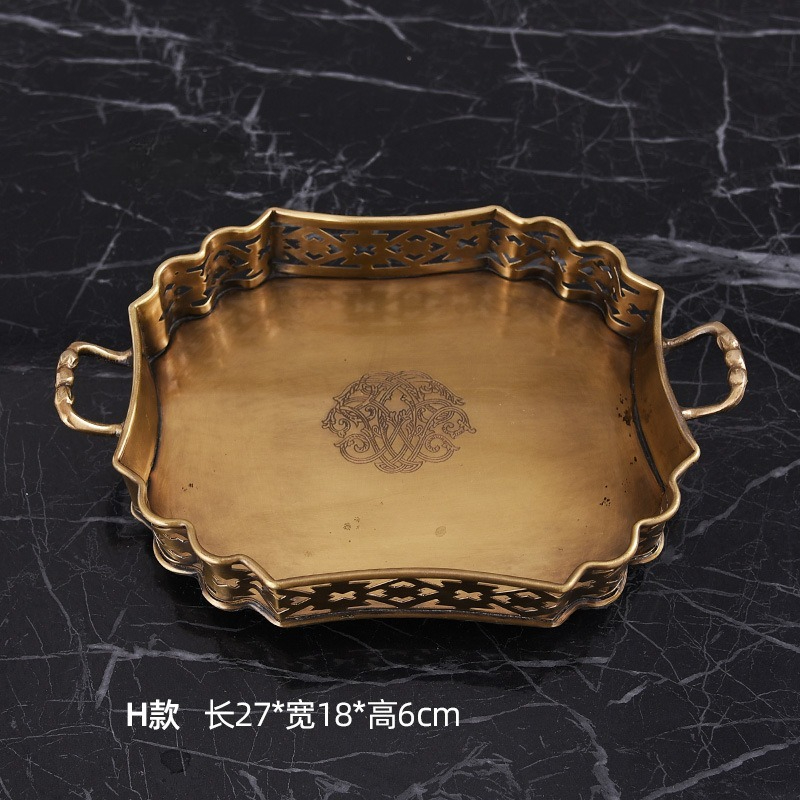 Bandeja decorativa de latón im - Decor Lighting India reseña y precio