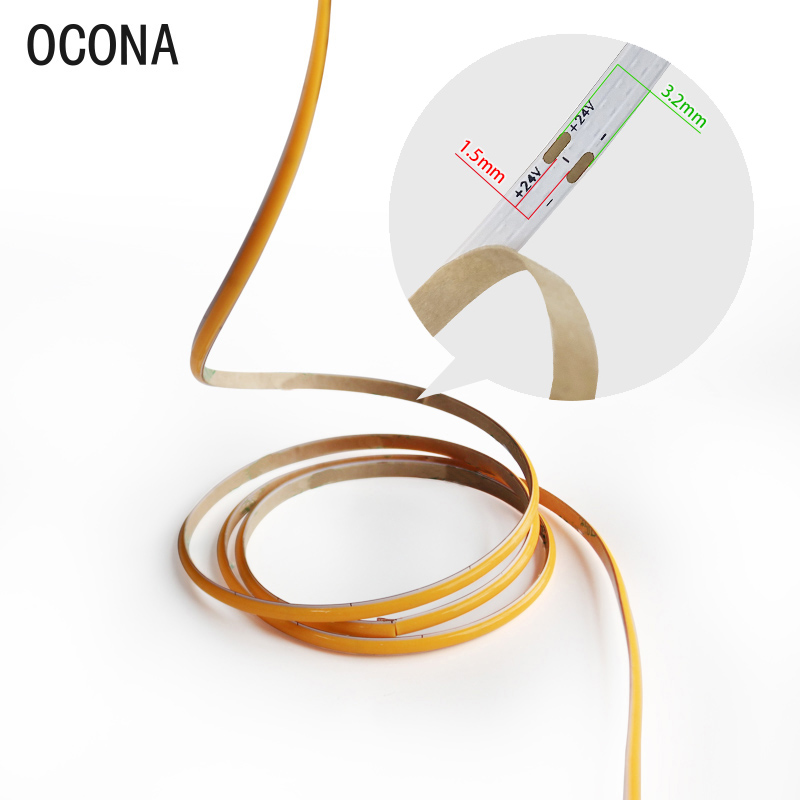 Tira de luces LED COB estrecha - Lighting Mcqueen Bedroom Decor reseña y precio