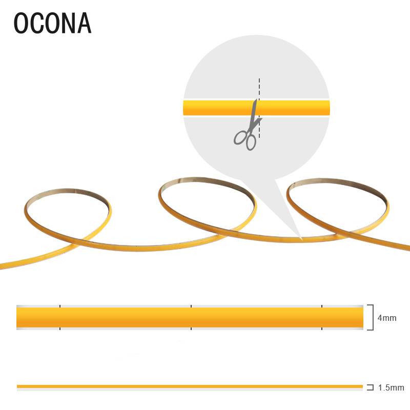 Tira de luces LED COB estrecha - Lighting Mcqueen Bedroom Decor reseña y precio