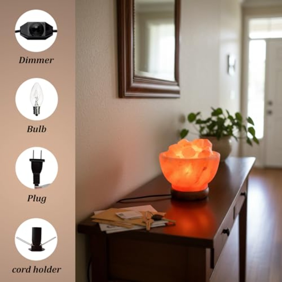 Lámpara de sal rosa del Himala - Himalayan Salt Lamp reseña y precio