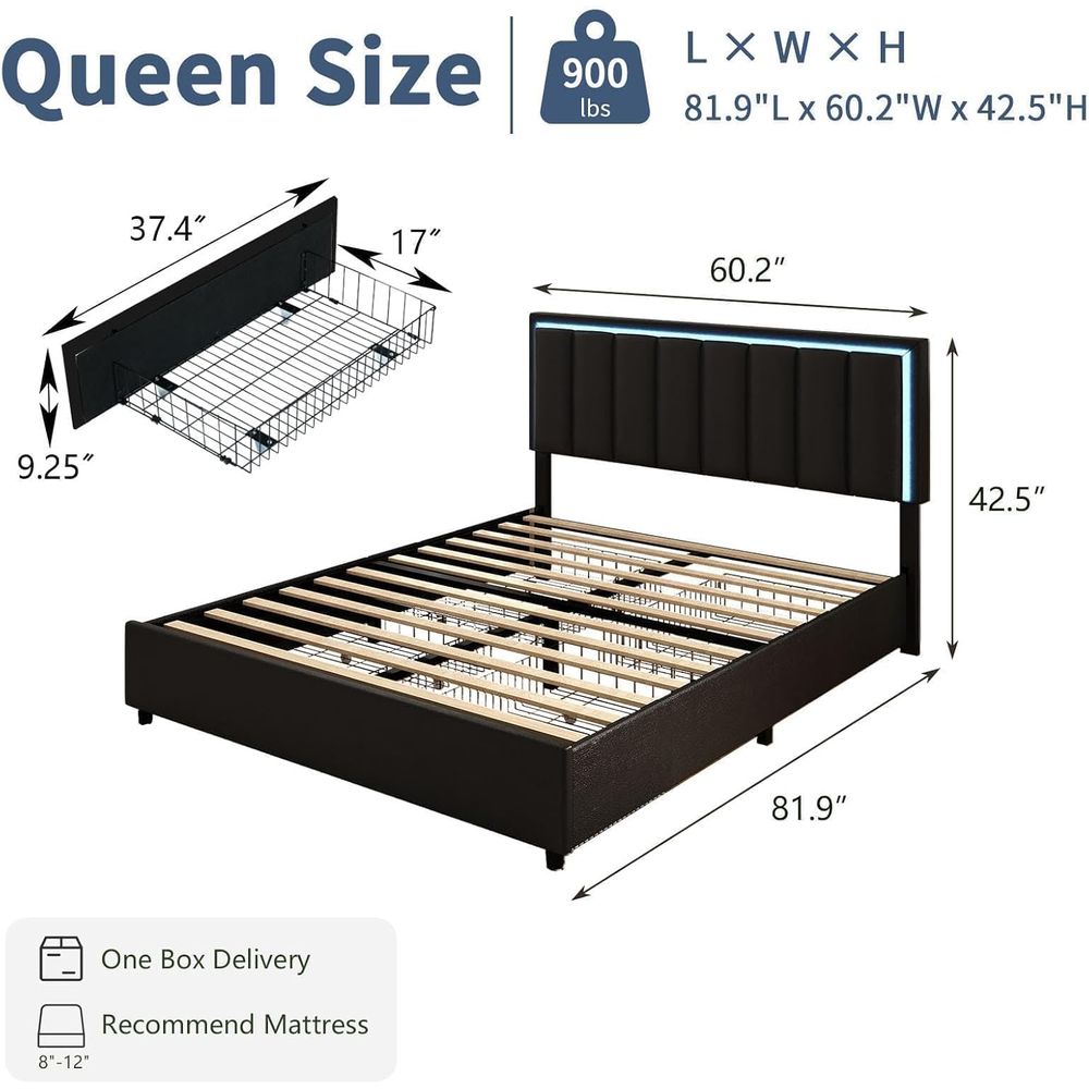 Cama tamaño Queen IMMERSTABLE  - Furniture Lighting & Decor Magazine reseña y precio