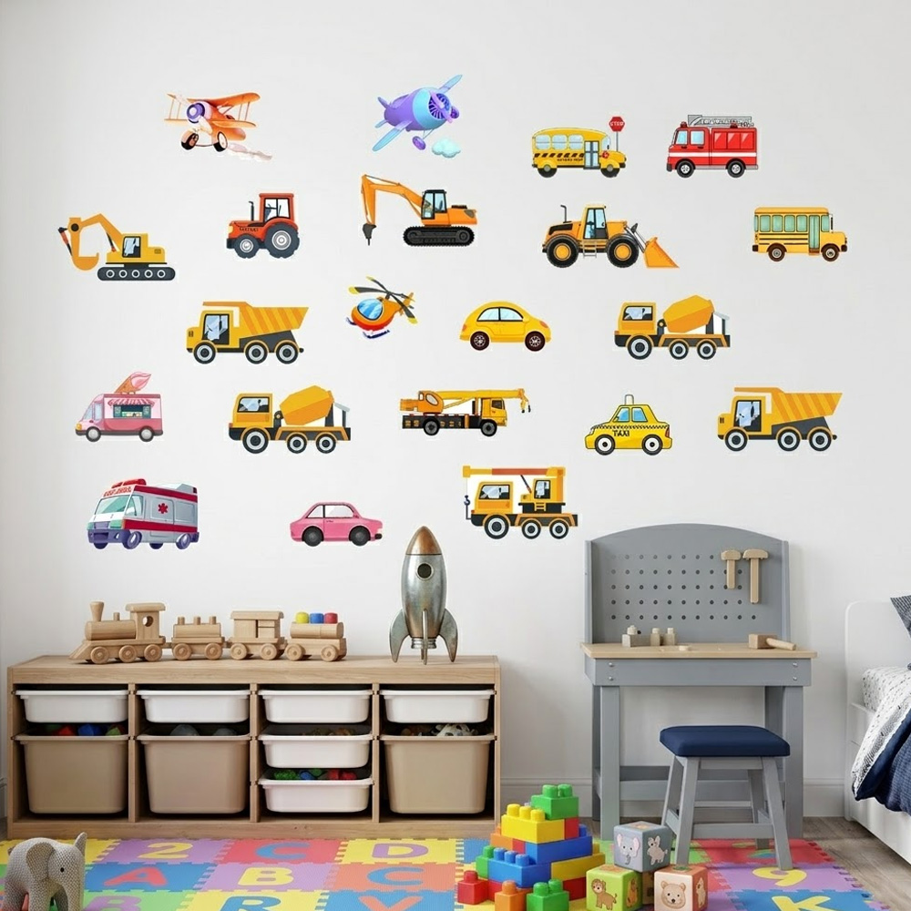 Juego de 21 Pegatinas Luminosa - Lighting Mcqueen Bedroom Decor reseña y precio