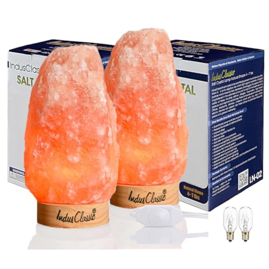 LN-02 Paquete de 2 Lámparas de - Himalayan Salt Lamp reseña y precio
