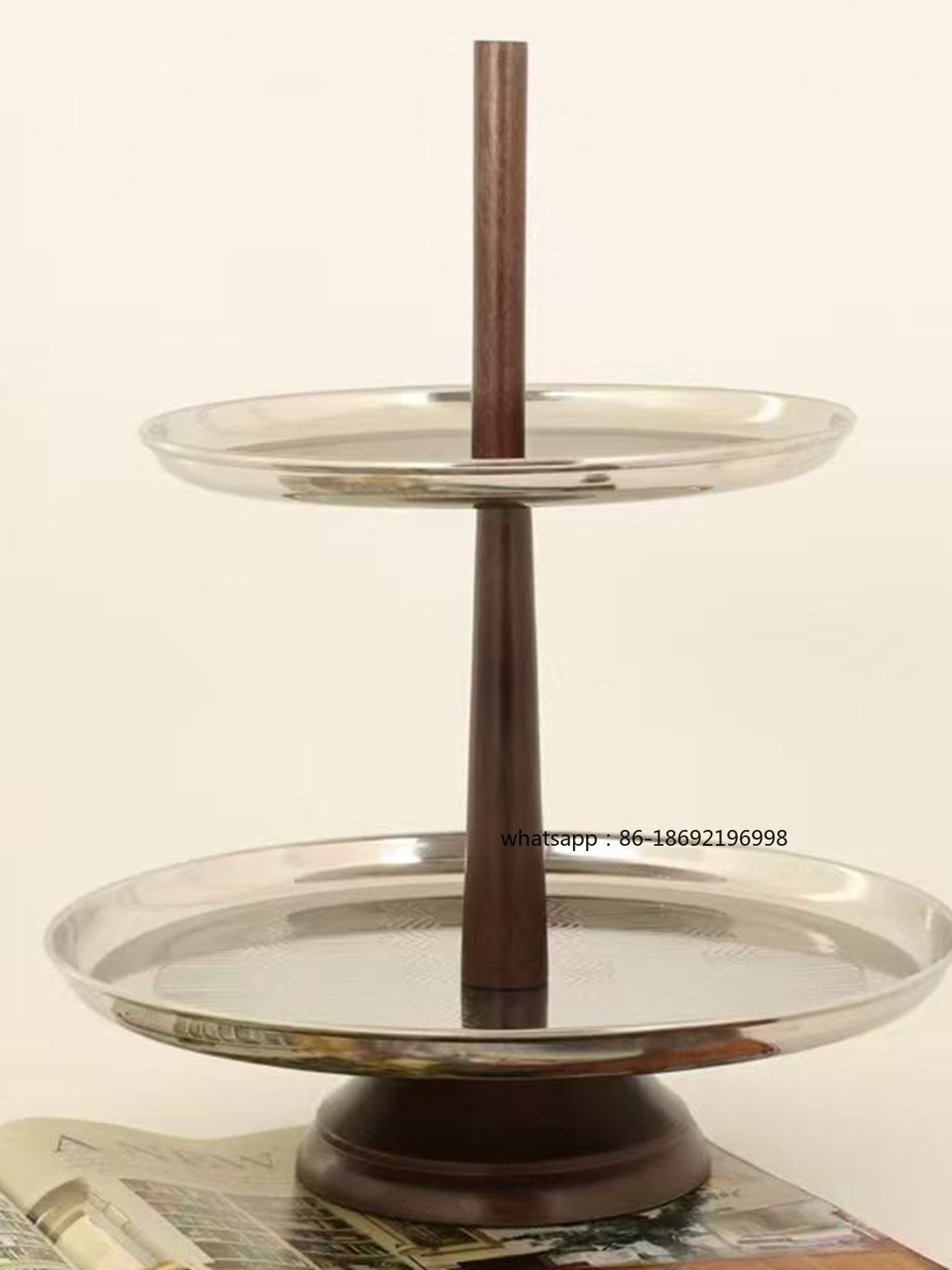 Bandeja de metal plateada de l - Decor Lighting India reseña y precio