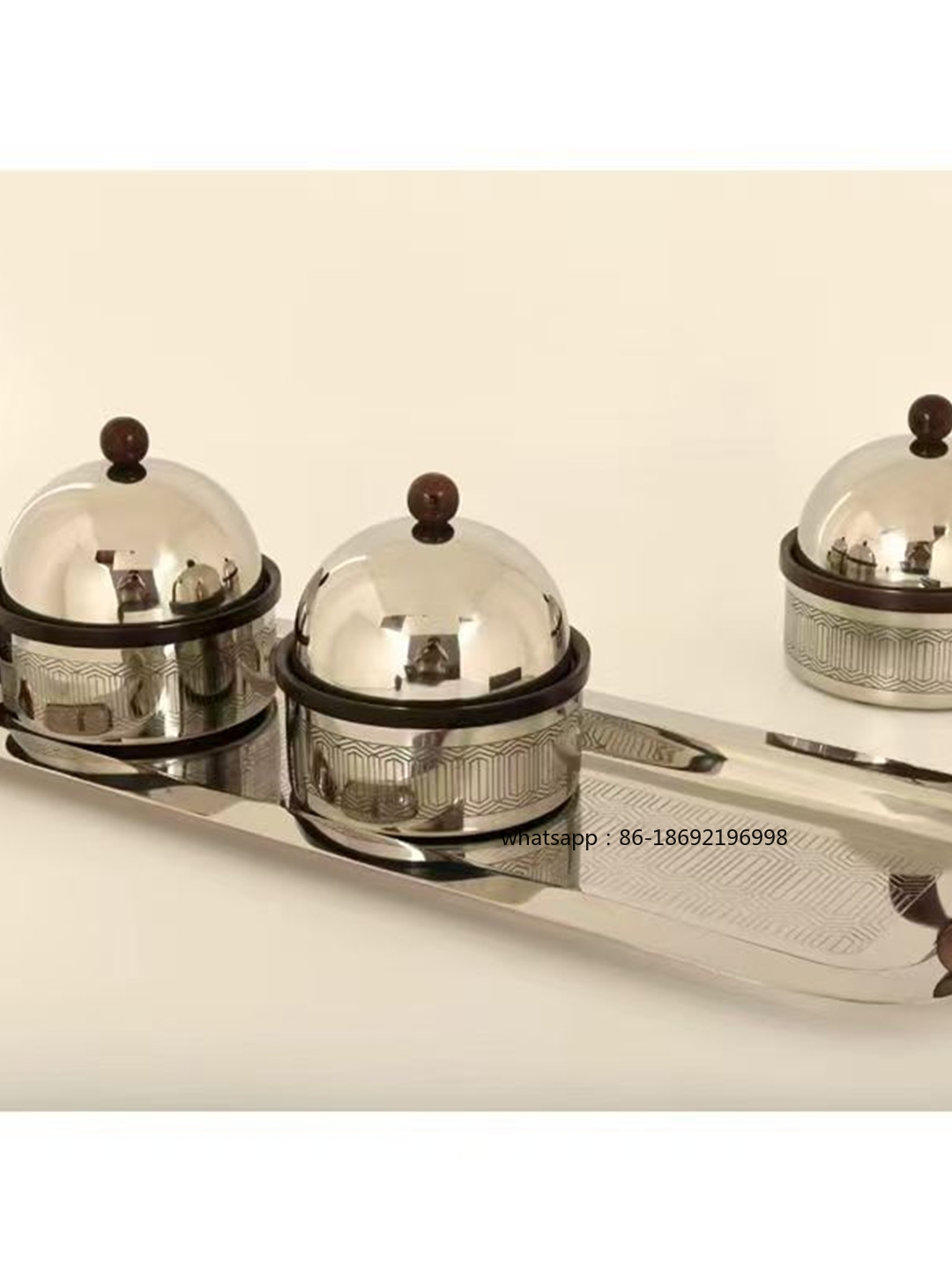 Bandeja de metal plateada de l - Decor Lighting India reseña y precio