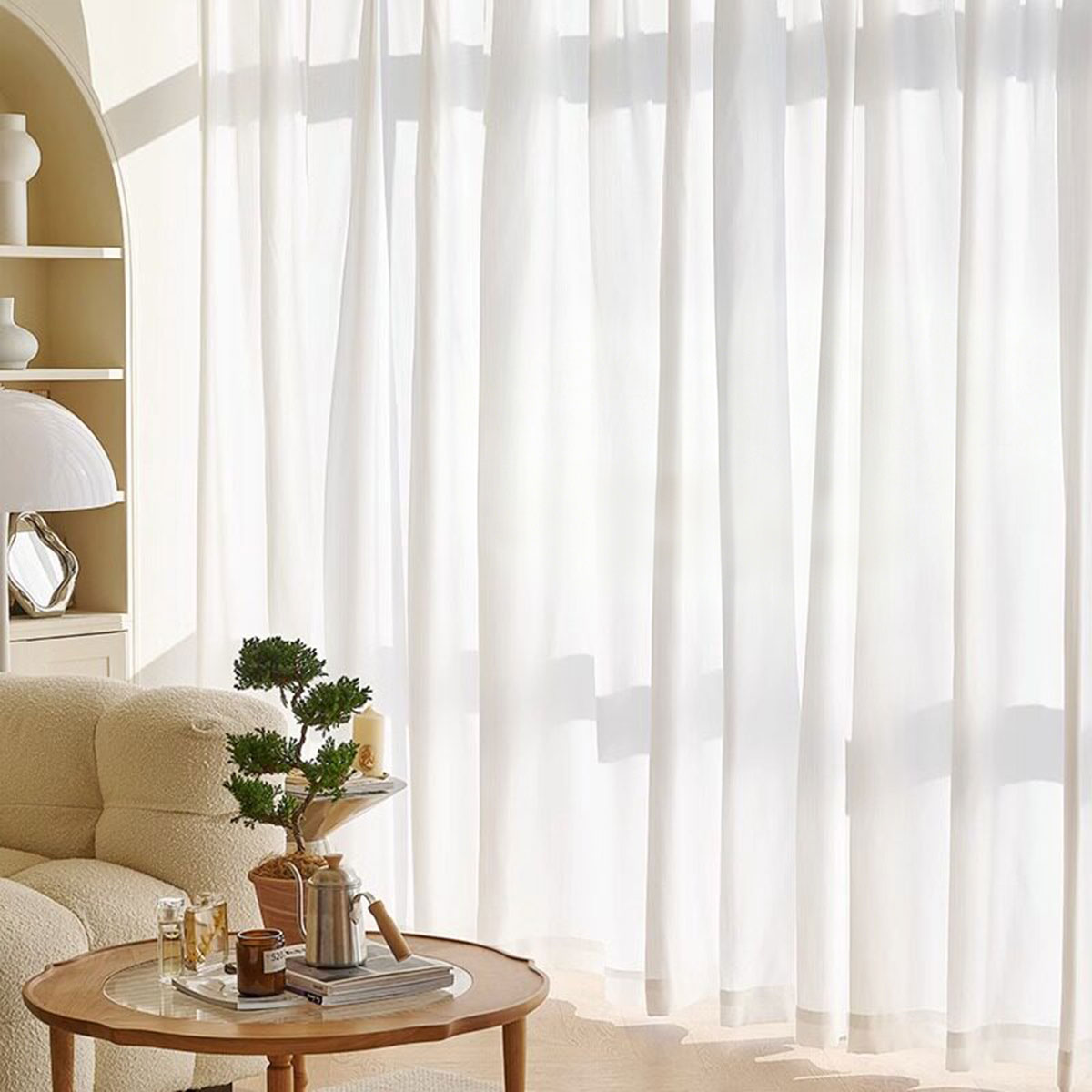 Cortinas Translúcidas Blancas  - Room Lighting Bedroom Decor reseña y precio