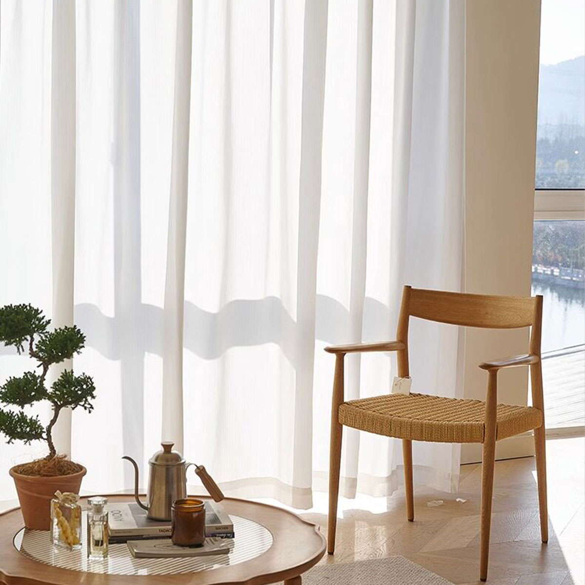 Cortinas Translúcidas Blancas  - Room Lighting Bedroom Decor reseña y precio