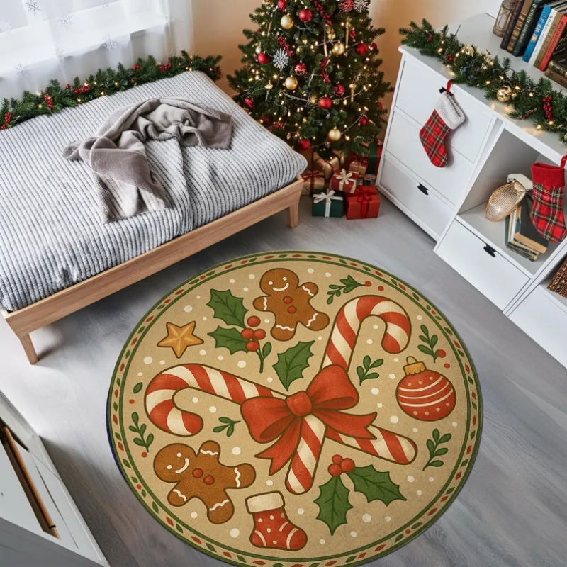Alfombra navideña 3D para pueb - Bathroom Lighting Decor Ideas reseña y precio