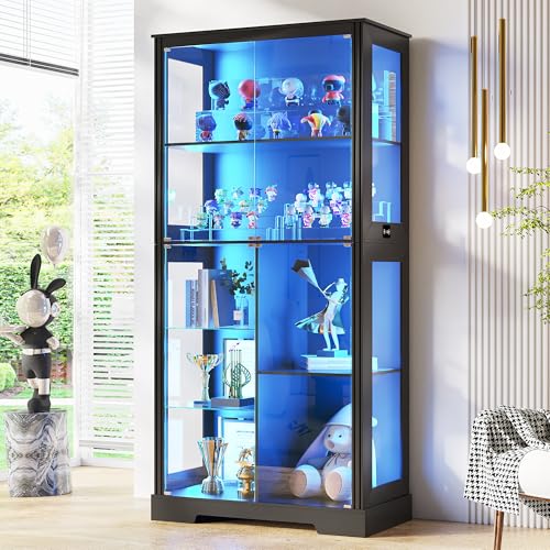 Vitrina de Vidrio de 71” con L - Lighting & Home Decor Studio Photos reseña y precio