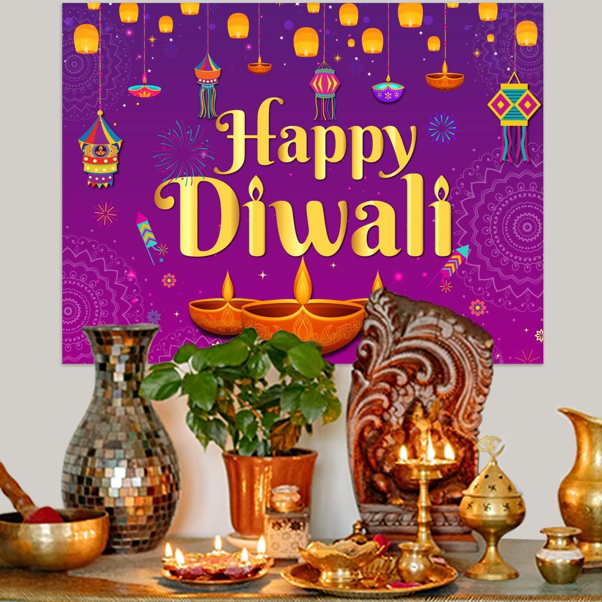 Fondo feliz Diwali, tapiz de p - Decor Lighting India reseña y precio