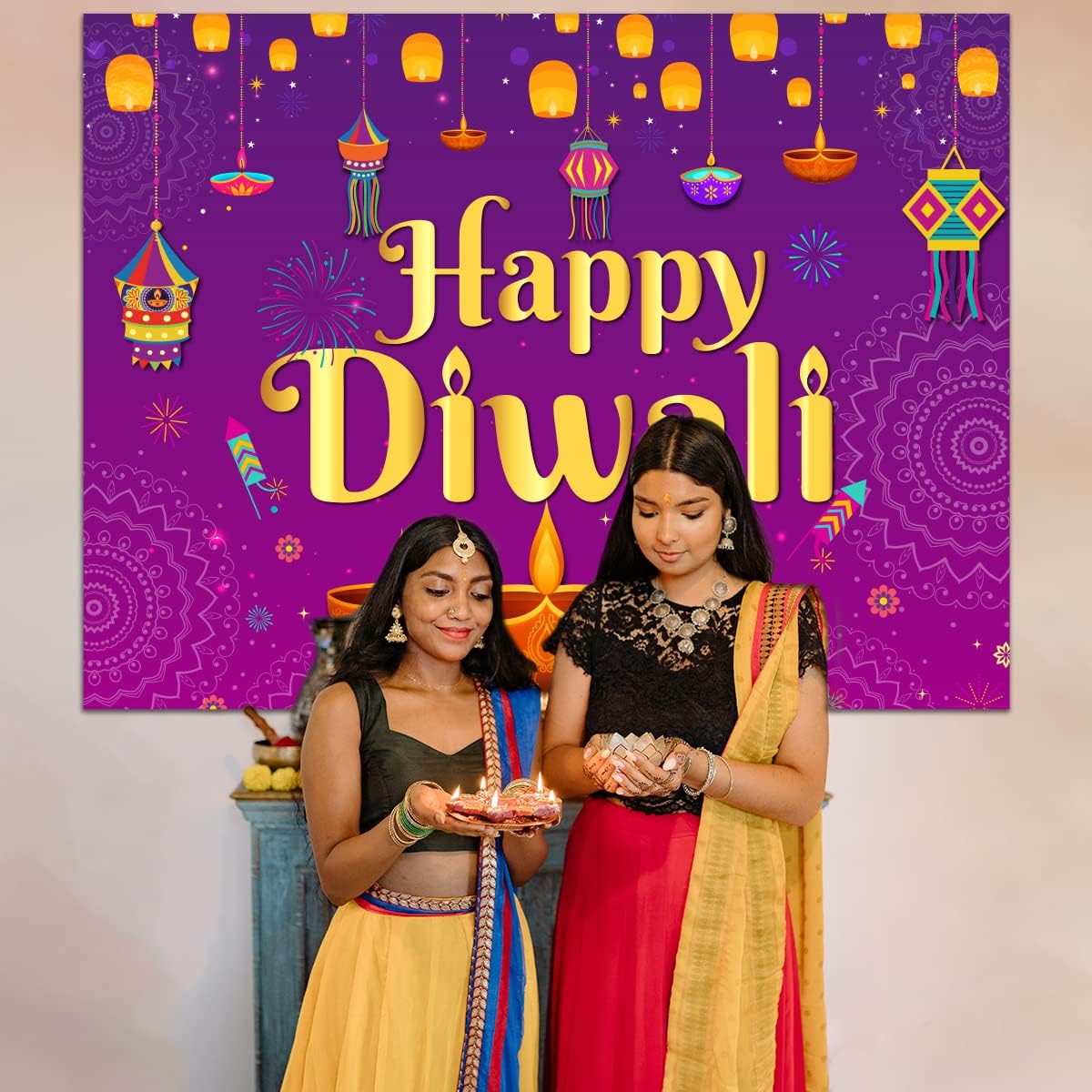 Fondo feliz Diwali, tapiz de p - Decor Lighting India reseña y precio