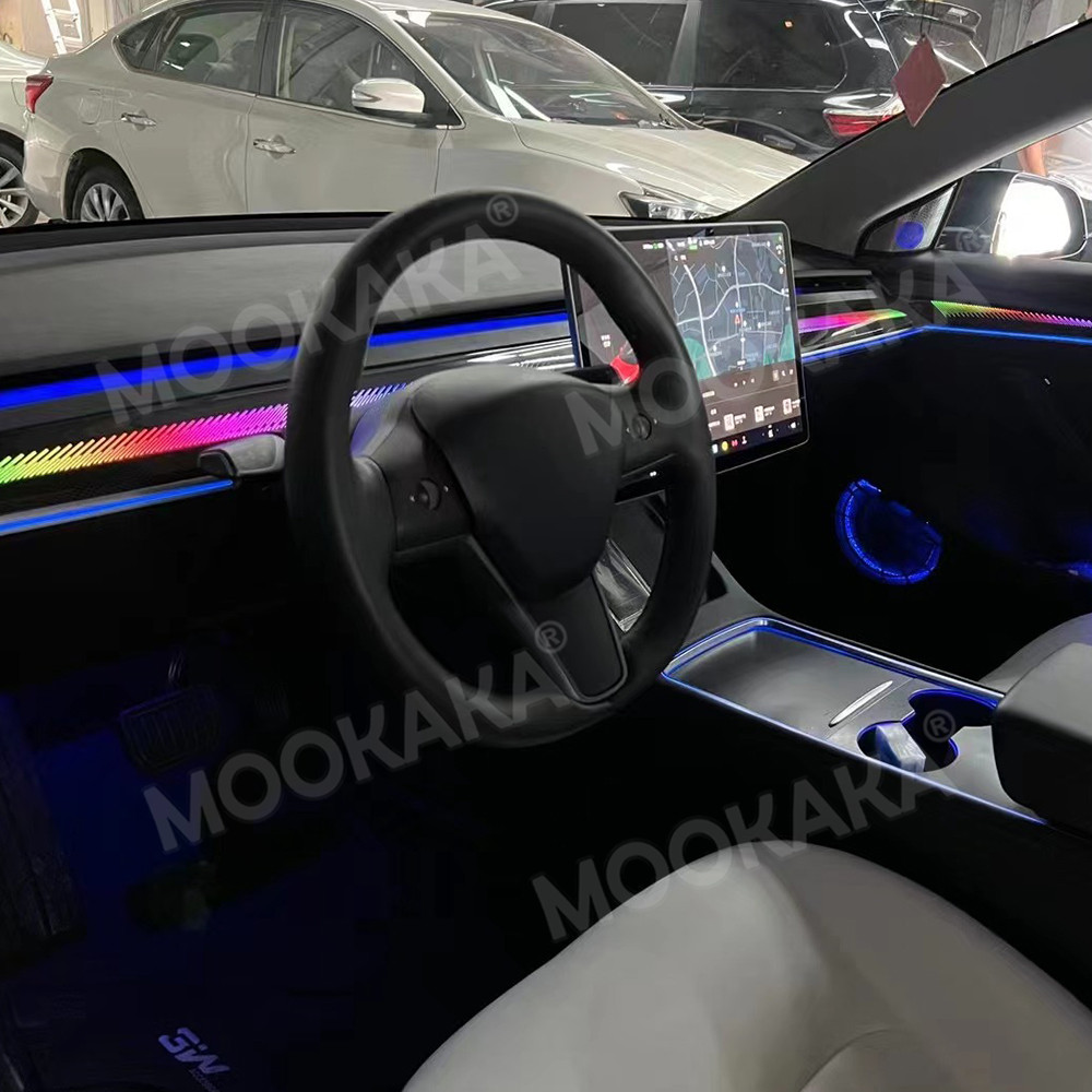 Luz Ambiental para Auto Tesla  - Decor Lighting India reseña y precio