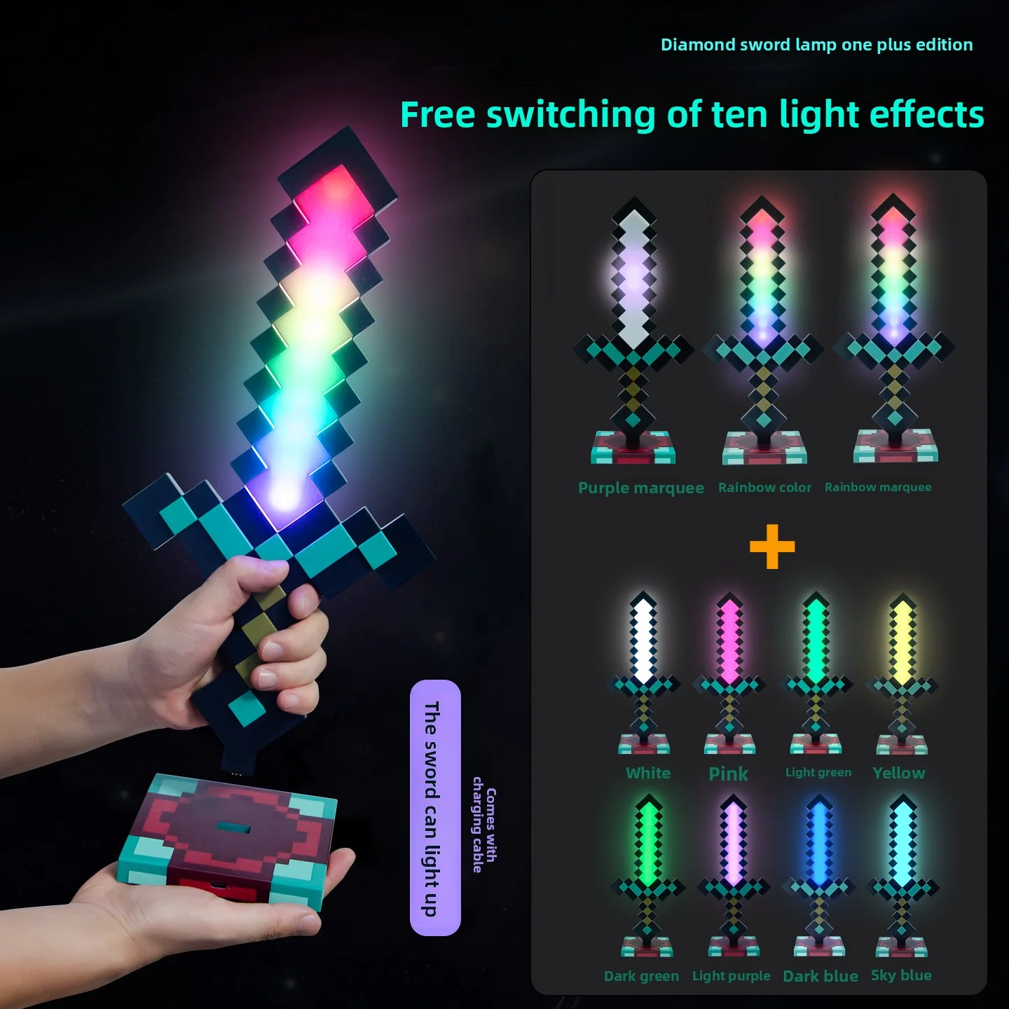 Lámpara LED de Noche con Forma - Lighting Decor Minecraft reseña y precio