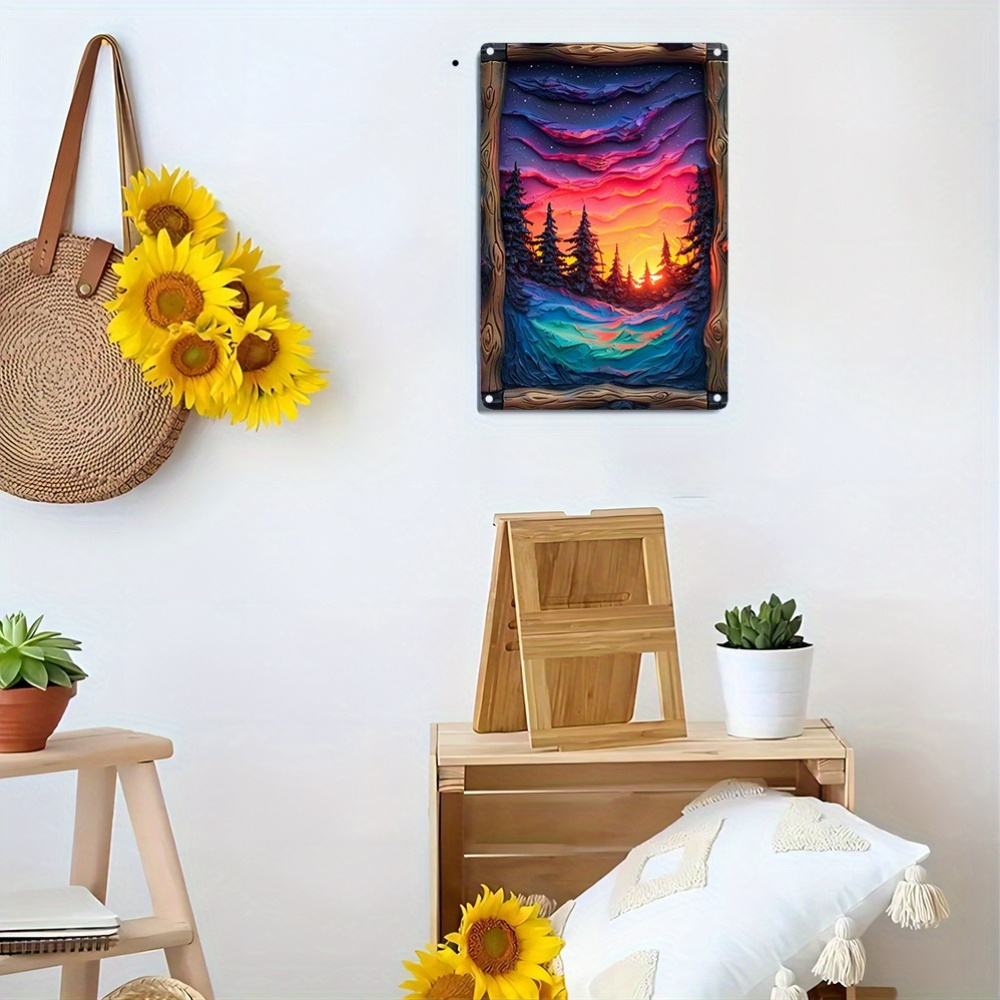 Pieza de arte de aurora boreal - Bathroom Lighting Decor Ideas reseña y precio